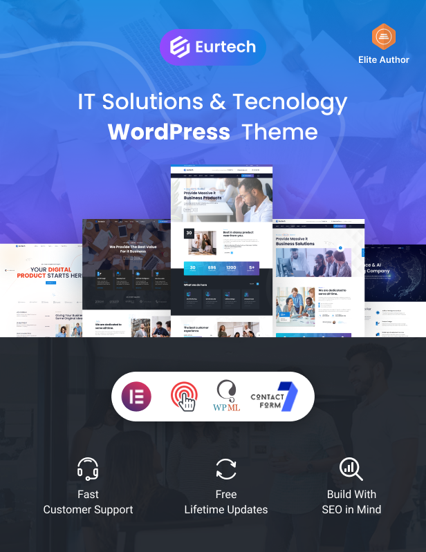 Eurtech - IT Solutions & Technology WordPress Theme + RTL - 1